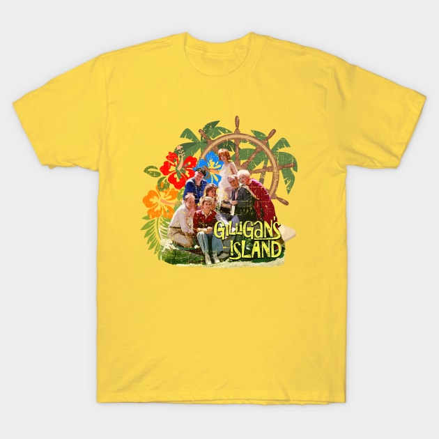 Gilligans Island, the Castaways, distressed T-Shirt by MonkeyKing